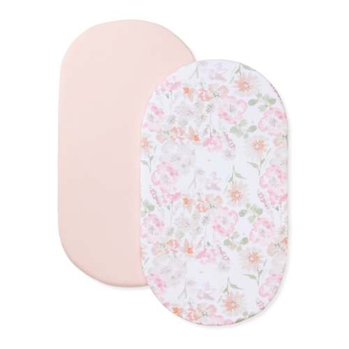 Flower Meadow Organic Cotton BEESNUG® Fitted Bassinet Sheet Pack of 2
