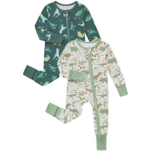 Yoofoss Viscose Bamboo Sleepers for Baby Boy & Girl, 2-Way Zipper Pajamas
