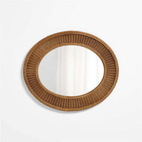 Fable Rattan Mirror by Sharland England