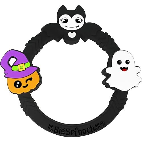 Halloween Baby Toy Gothic Baby Teether Ring Baby Stuff Teething Toy (Bat)