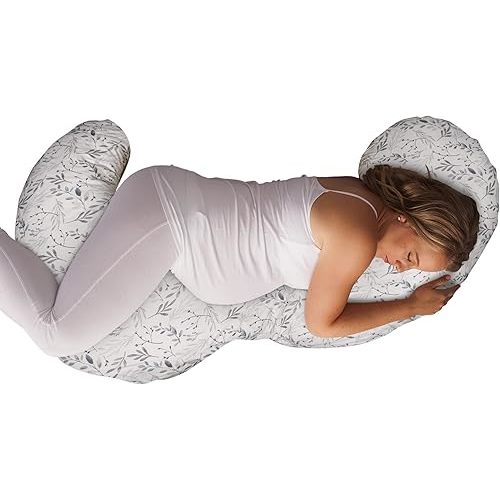 Boppy Total Body Pregnancy Pillow, Contoured, Full-Body Maternity Support