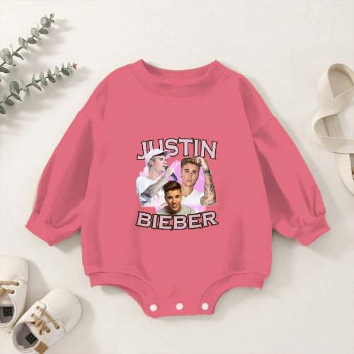 Justin Bieber Baby Romper Sweatshirts Kids's 12-18M Watermelon sold by Unwritten Reefer | SKU 1728347254 | Printerval