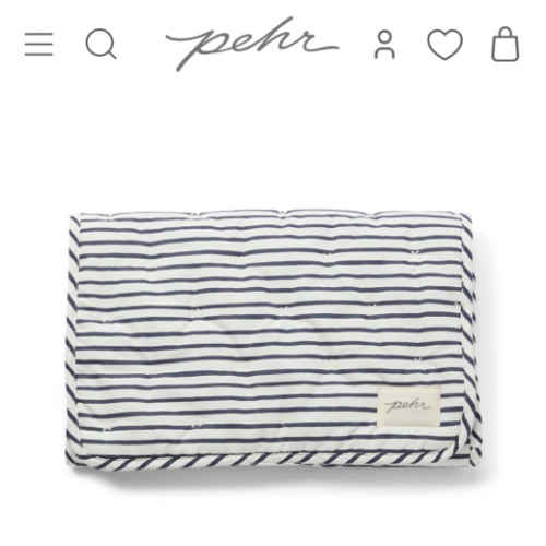 Striped On the Go Portable Changing Pad
