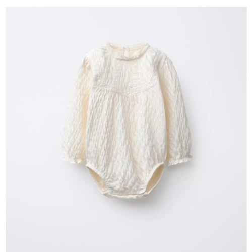 LACE TEXTURED BODYSUIT - Ecru | ZARA United States