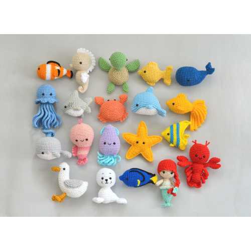 Crochet Sea Animal Baby Mobile Gift, Nautical Nursery Decor