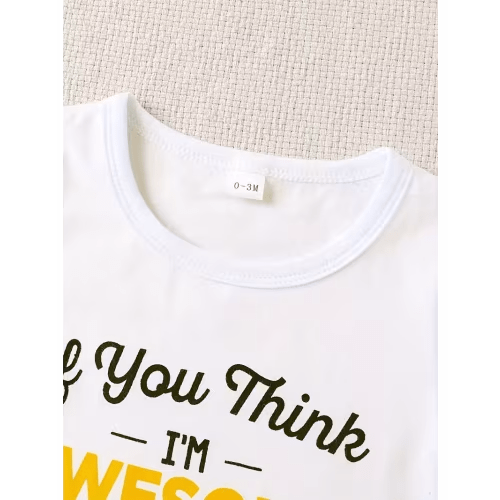 adorable alphabet print baby romper soft polyester machine - Temu