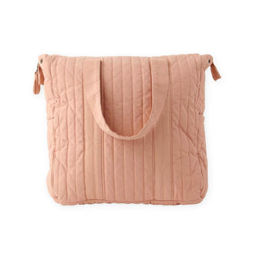 Twill Convertible Diaper Bag - Peony