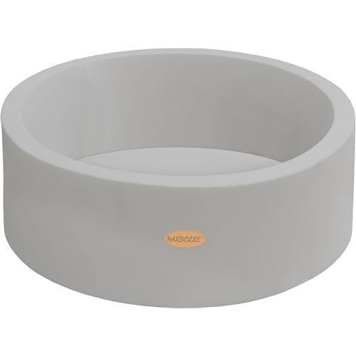 Baby Ball Pit 35.4" Soft Round Memory Foam Ball Pits NOT Included Balls Indoor Outdoor Playpen for Babies Toddlers Kids Great Gift for Girls Boys, White