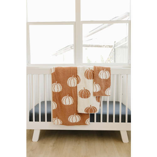 Pumpkin Plush Blanket – Mebie Baby