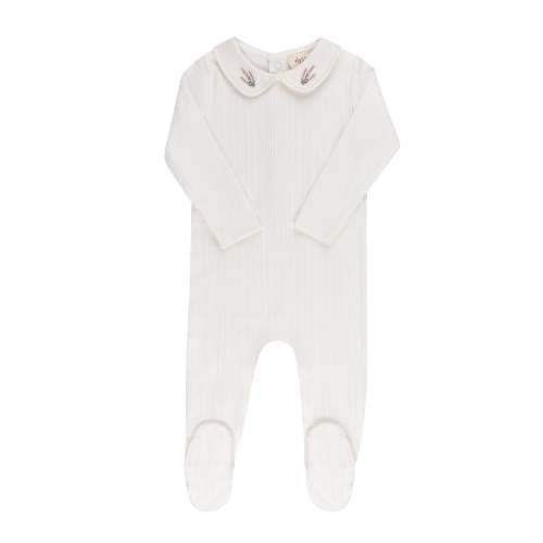 Organic Cotton Embroidered Collar Collection - Footie – Ely's & Co.