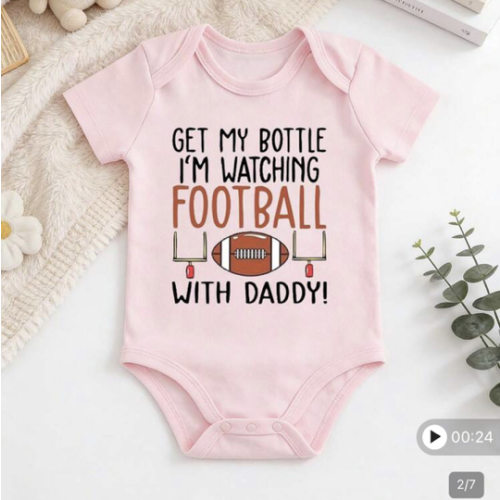 100% Cotton, Casual Short Sleeves, Fun Letter Print Baby Style, Crew Neck Design, Easy Diaper Changing, Unisex For Baby Boys & Girls, Suitable For Indoor & Outdoor Wear In Summer | SHEIN USA