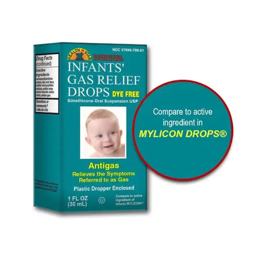 GeriCare Infants’ Gas Relief Drops Simethicone Drops for Infants, Relieves Stomach Discomfort, Safe & Gentle 20mg Drops, Child Anti-Gas 1 Fl Oz (Pack of 1)