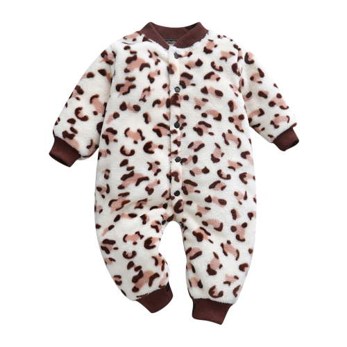 Likimi Newborn Infant Baby Girls Romper Long Sleeve Solid Color Jumpsuit Casual Comfortable Relaxed Fall Winter Onesie Size 0-3 Months Coffee