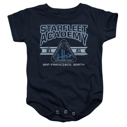 Baby Star Trek Starfleet Academy Earth Infant Bodysuit Navy 6 Months