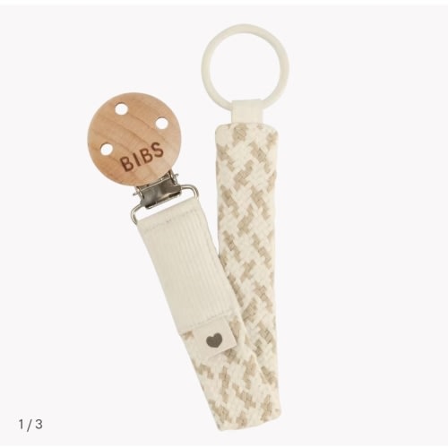 Pacifier Clip - Ivory/Vanilla