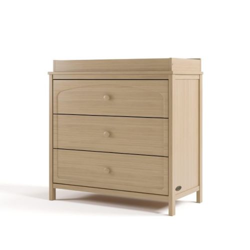 Graco Olivia 3 Drawer Dresser with Removable Changing Topper Driftwood
