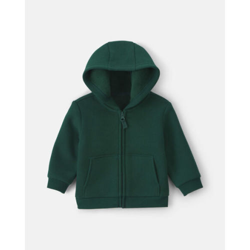 Baby Boy Fleece Zip-Up Hoodie - Green | Carter's 3months