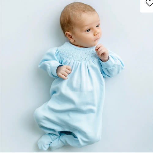 Walker's Classics Bishop Footie - Light Blue – Magnolia Baby