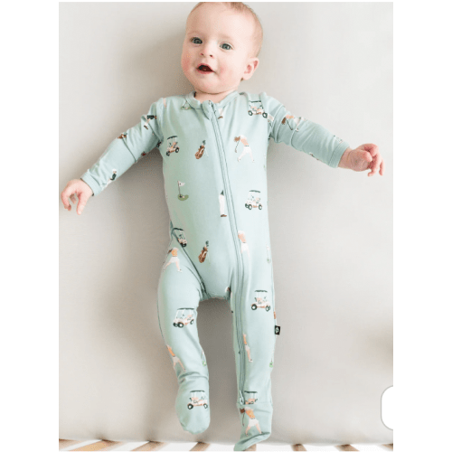 Zippered Footie inn Golf (Newborn)
