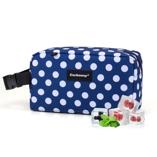 Cerbonny Mini Cooler Bag,Freezable Lunch Bag,Built-In Ice Pack | Snack Bag, Insulated, Perfect For Office/School/Travel And Picnic Use. Ideal For Yogurt, Fruit Snacks And Beverages.