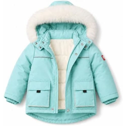 Toddler Winter Coat Kid Puffer Jacket Snow Parka Fleece Outerwear