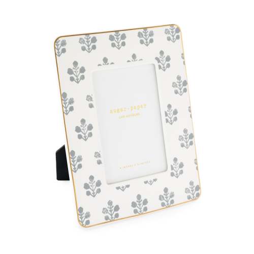 Dusty Blue Floral Frame | Sugar Paper