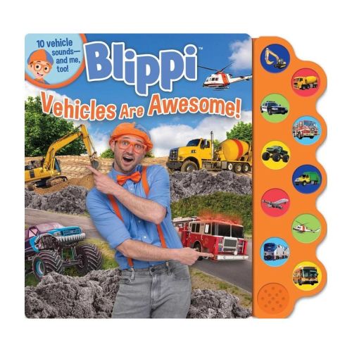 Blippi: Vehicles Are Awesome! - (10-Button Sound Books) by Thea Feldman (Board Book)