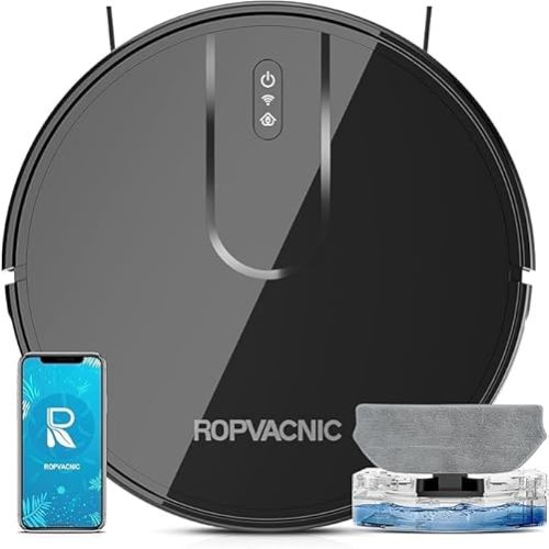 ROPVACNIC Robot Vacuum Cleaner Robot Vacuum and Mop Combo with 5200Pa Suction, Personalized Cleaning Adjustments, Self-Charging Robotic Vacuum Cleaner, Advanced Obstacle Avoidance