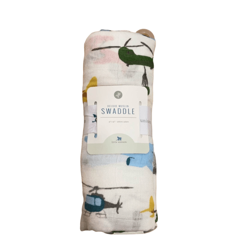 Little Unicorn Deluxe Muslin Swaddle, Air Show