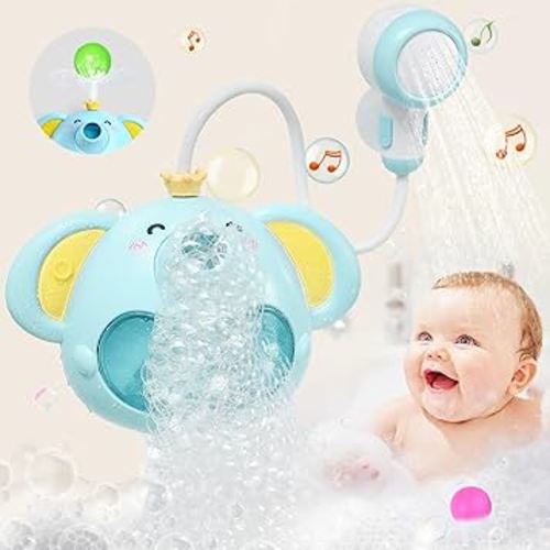 Bath Toys,Singing Bath Bubble Maker for Baby Toddler,Automatic Bubbles Maker for Bathtub, Bubble Bath Toy with Shower Head,Baby Bath Toys for Toddlers, Bubble Machine for Bathtub Gift for Baby