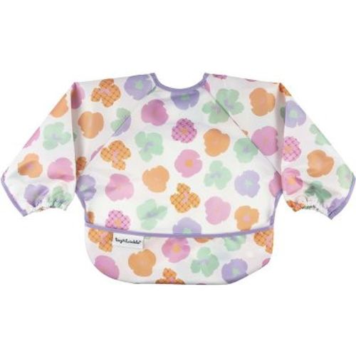 Tiny Twinkle Mess-Proof/Waterproof Long-Sleeve Baby Bib, Machine Washable Smock for Eating