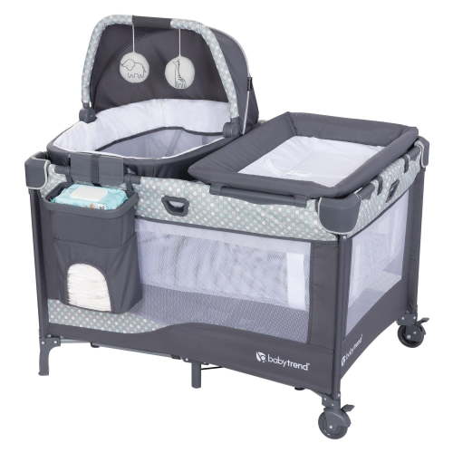 Baby Trend Nursery Den Playard with Rocking Snooze Pod & Flip-over Changer - Use from Birth up to 30 lbs. or 35" - Walmart.ca