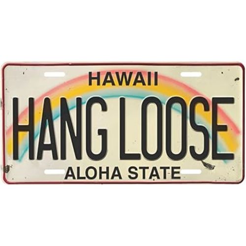 Hawaii Aloha State License Plate Decorative Metal Car Plate