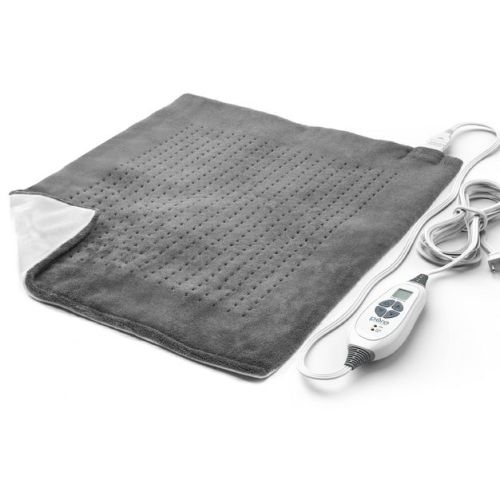Pure Enrichment PureRelief with 6 Heat Settings and Auto Shut-off XXL Extra Wide Heating Pad - 20"x24"- Charcoal Gray
