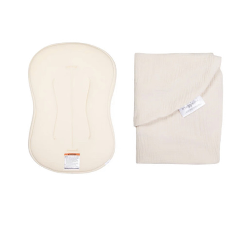 Lounger Curve + Muslin Cover Set | Natural