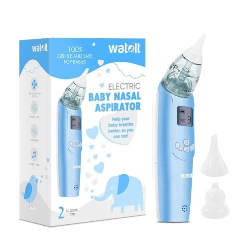 Baby Nasal Aspirator - Electric Nose Suction for Baby - Automatic Booger Sucker for Infants - Battery Powered Snot Mucus Remover for Kids Toddlers