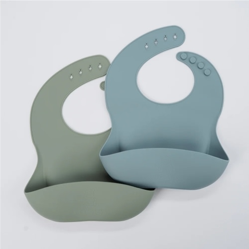 Baby Bliss Silicone Bibs (set of 2)