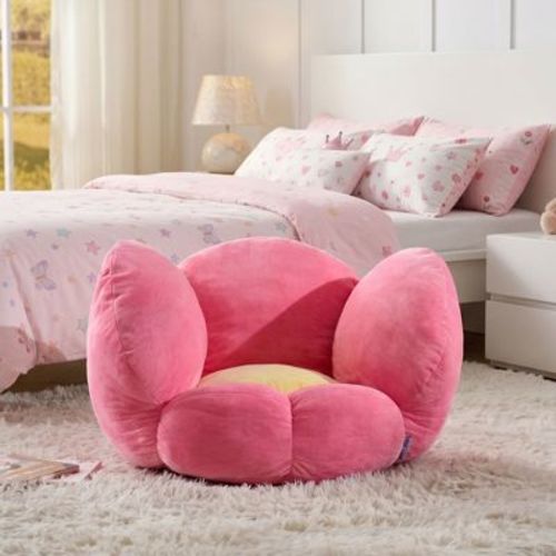 Flower Shaped Kids Character Plush Chair for Reading and Watching TV For Toddlers and Children's Rooms by Sweet Home Collection™