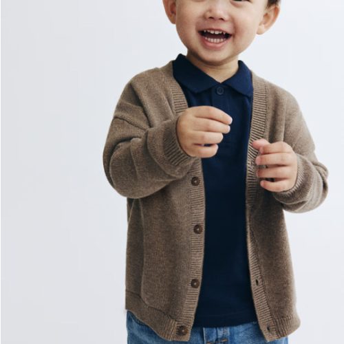 9-12 COTTON KNIT CARDIGAN