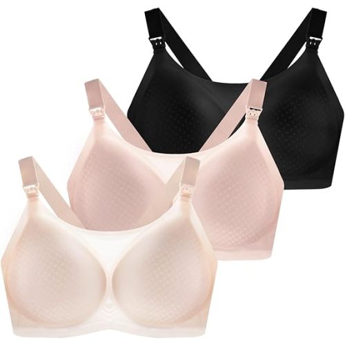 Nursing Bras for Breastfeeding, Seamless Ultra Comfort Maternity Bra, Natural Shape Pregnancy Bras for Women