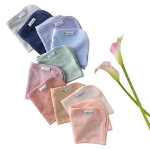 RIVER 10-Pack Baby Wash Cloths - Sorbet Frost Rainbow
