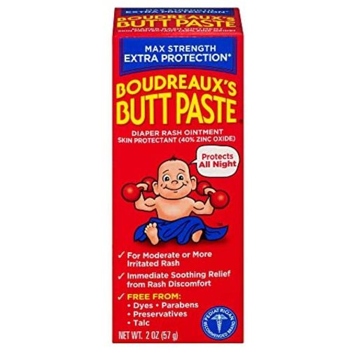 Boudreaux's Butt Paste Maximum Strength Diaper Rash Ointment, 2 Ounce Tube