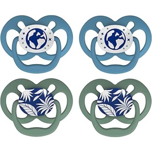 Dr. Brown's Advantage Pacifier, Air Flow | Blue | Glow-in-The-Dark | 2-Pack | 6-18m