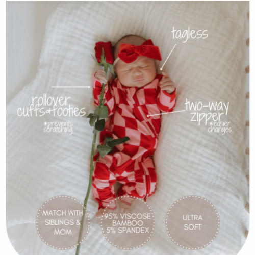 Bamboo Zip Pajamas | XOXO - Tenth & Pine - Pajamas - forever french baby