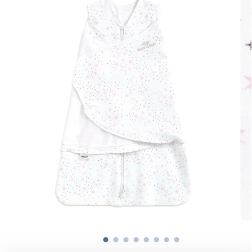 Cotton Swaddle Midnight Moons Pink S | HALO
