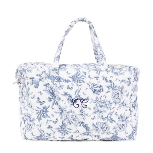 Floral diaper bag and changing pad set