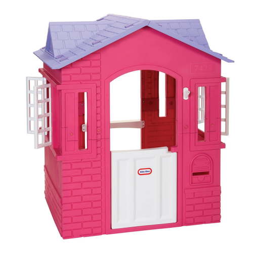 Little Tikes Princess Cape Cottage Playhouse, Pink - Indoor/Outdoor Activity Toy for Toddlers 2-8 Years Old