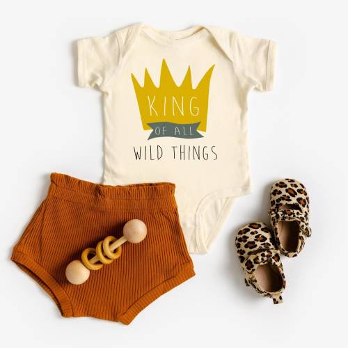 King of all Things Natural Organic Baby Bodysuit