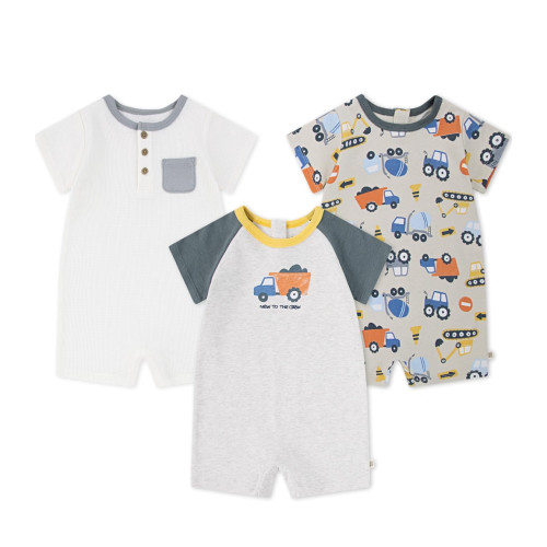HUGGIES Baby Multi-pack Short Sleeve Romper