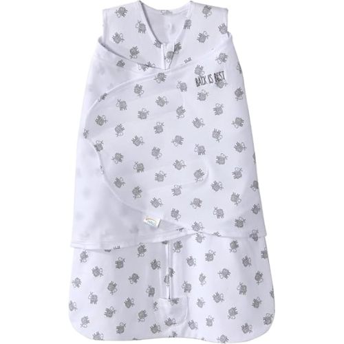 HALO 100% Cotton Sleepsack Swaddle, 3-Way Adjustable Wearable Blanket, TOG 1.5, Flamingos, Newborn, 0-3 Months
